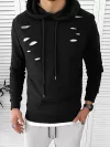 Hanorac barbati negru slim fit 2728 44-2